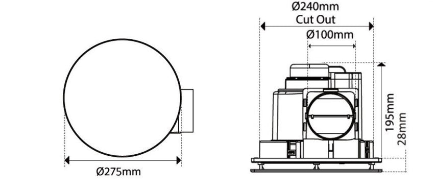 16 Exhaust Fan Round(H200-16)