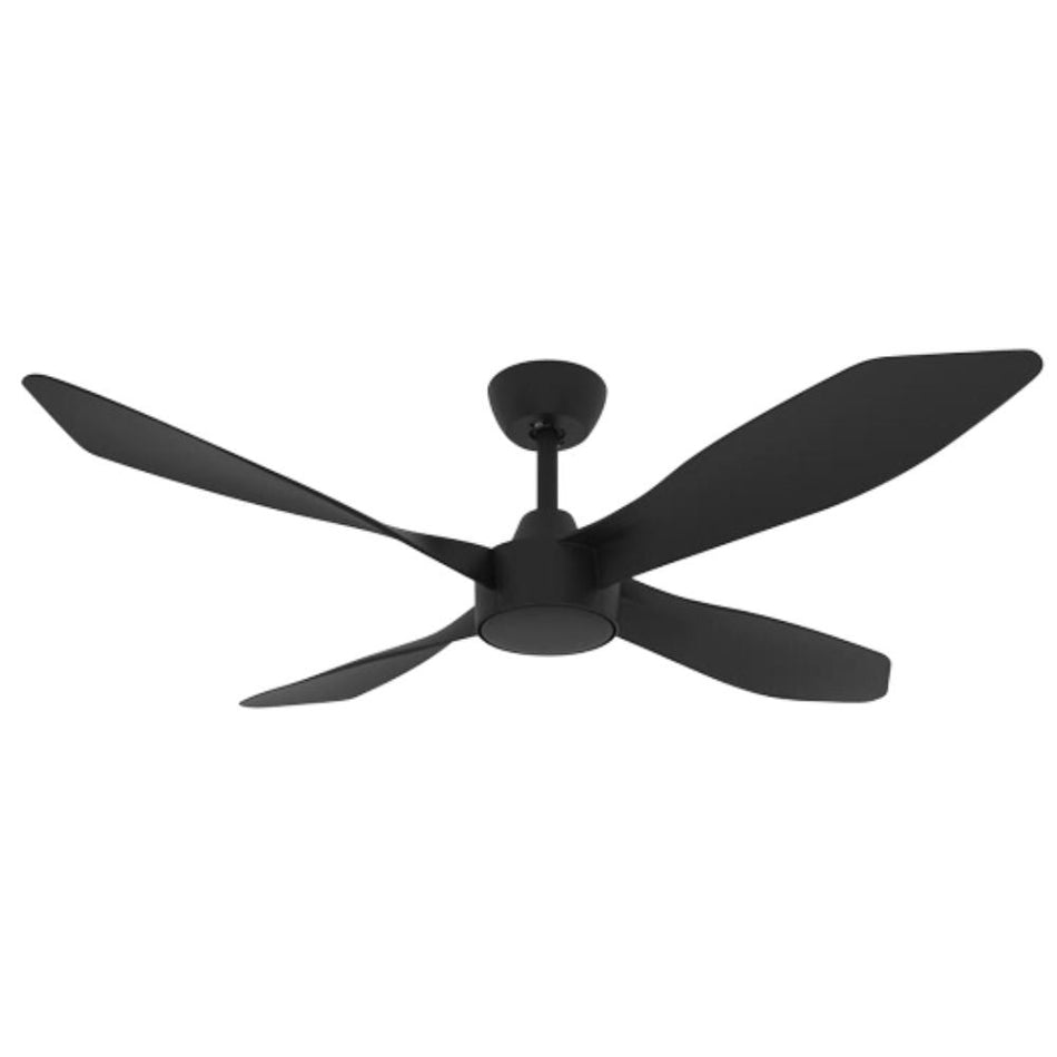 BLAST-52 - 4 Blade 52" 1320mm DC Ceiling Fan with Optional Light Kit - Black