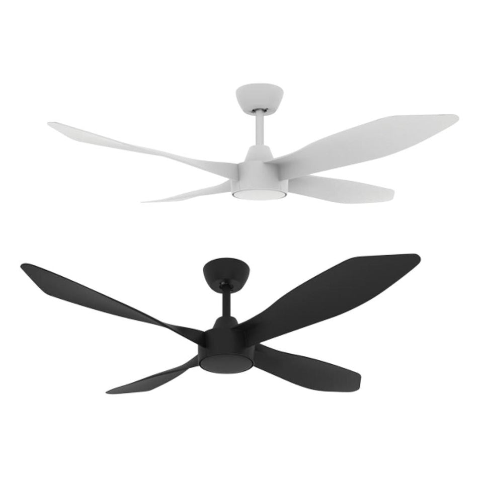 BLAST-52 - 4 Blade 52" 1320mm DC Ceiling Fan with Optional Light Kit - Black