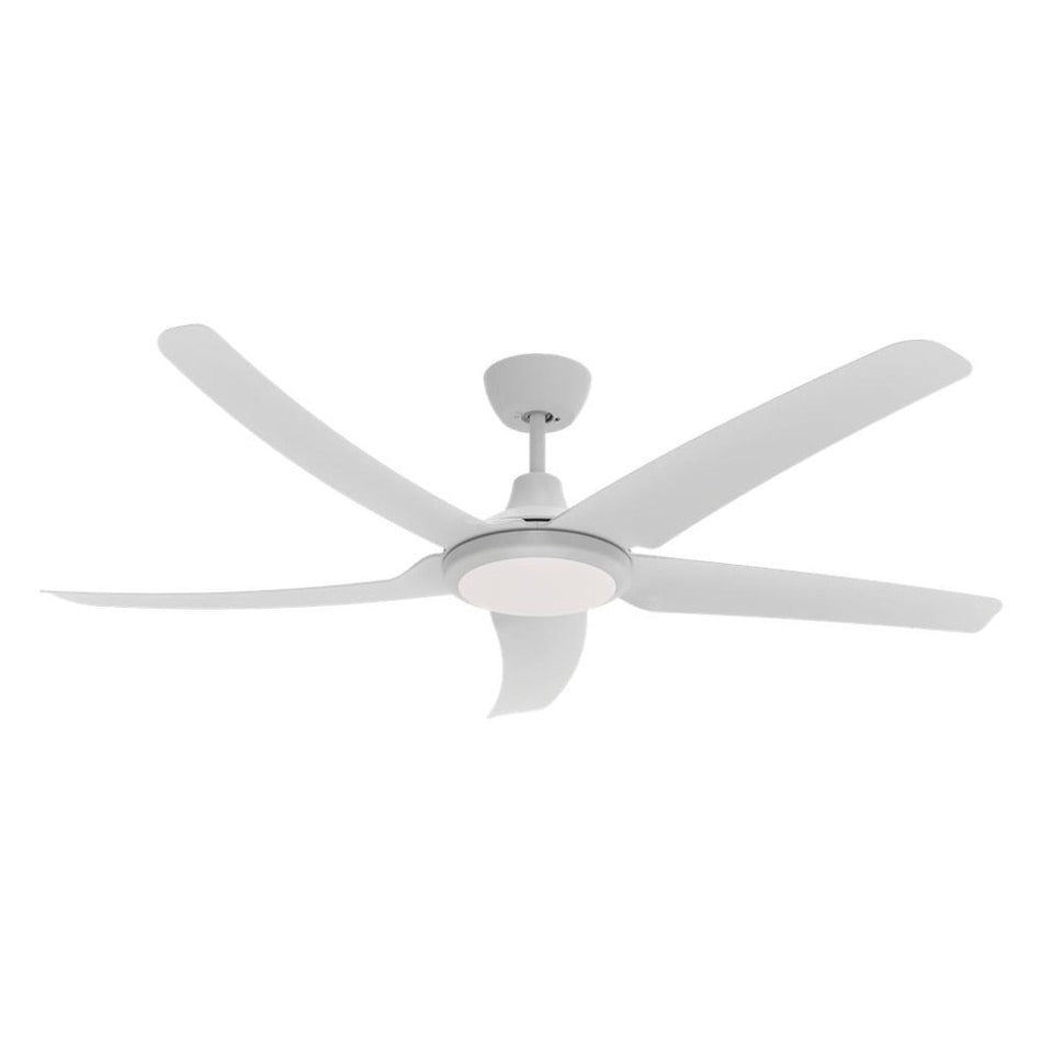 HOVER 5 BLADE 56" DC CEILING FAN WITH LED LIGHT - White