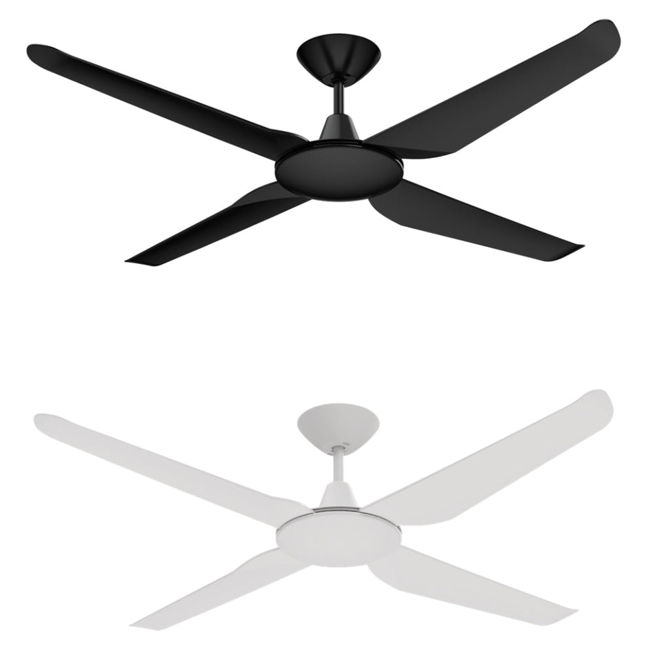MOTION-52 - 4 Blade 52" 1320mm DC Ceiling Fan - Black