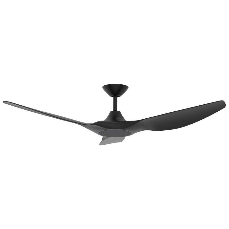 STRIKE-60 - 3 Blade 60" 1520mm DC Ceiling Fan with Optional Light Kit - Black/Black