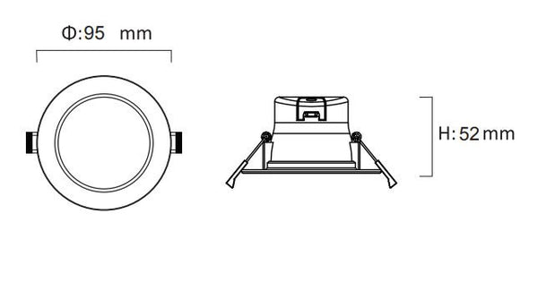 Smd Downlight Kit (Dl1195/wh/tc) 70cut