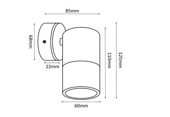 Down Outdoor Wall Pillar Light Solid Copper 2114