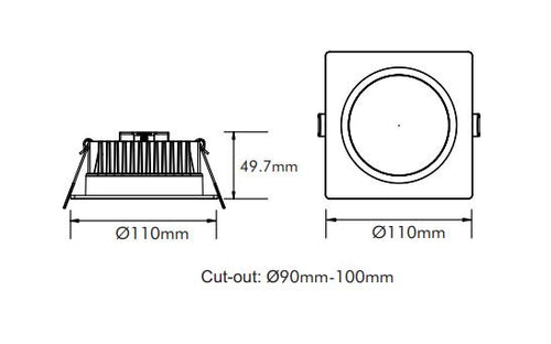 Led Downlight Tri Colour Dl1367