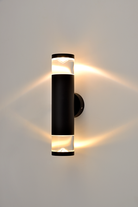 Glass Pespex Up & Down Outdoor Wall Light