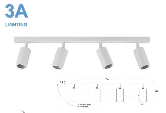 4 Lights bar adjustable (2144W)