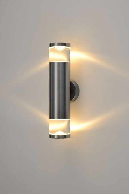 Glass Pespex Up & Down Outdoor Wall Light