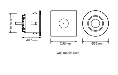 Mini Led Downlight Tri Colour Dl51tc