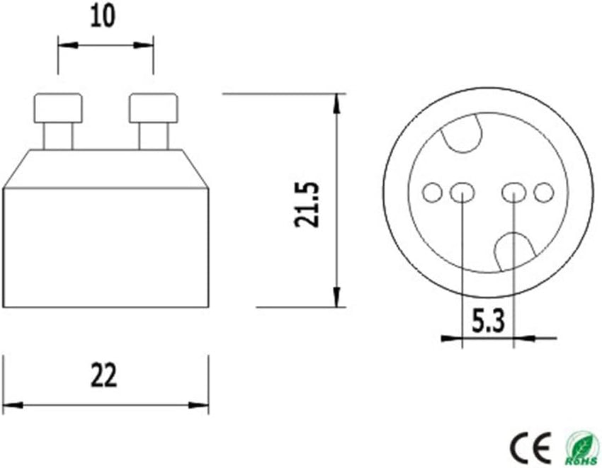 GU10 to MR16 Adapter