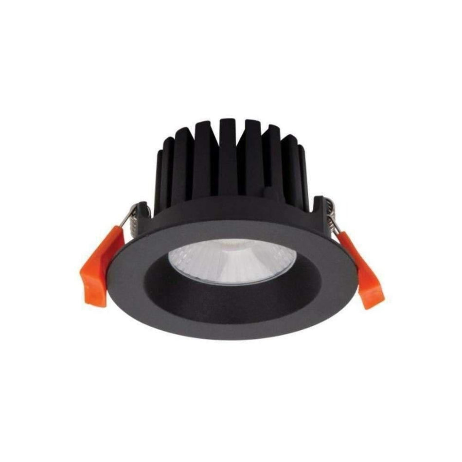 AQUA-10 - 10W LED Single Colour Dimmable Deep Face Wet Area Downlight IP65 Black - 5000K
