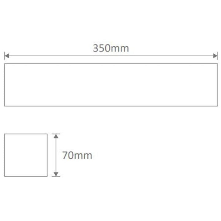 BF-2019 Ceramic 35cm Wall Uplight - Raw / G9