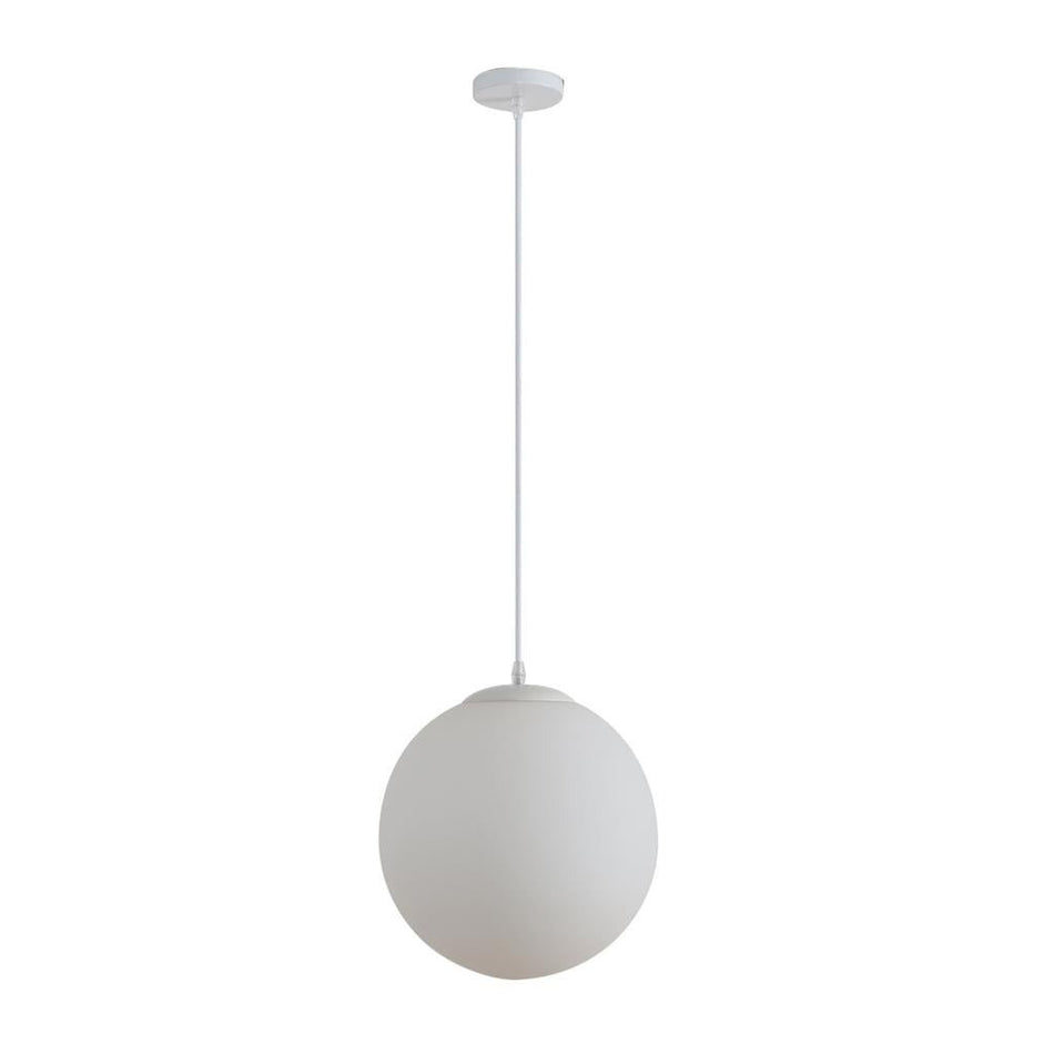 BUBBLE 300mm Opal Glass Pendant - White