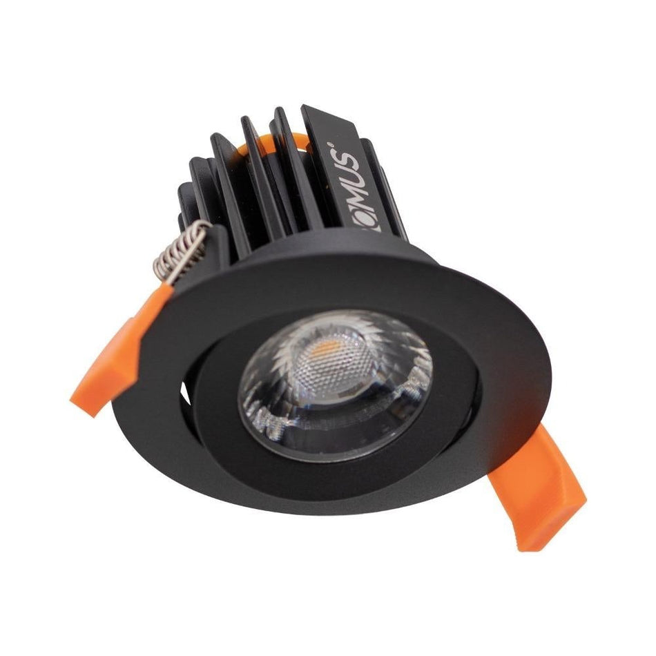 CELL-13-5CCT-T75 - 13W LED 5-CCT Switchable Dimmable T75 Mini Tiltable Downlight - Black