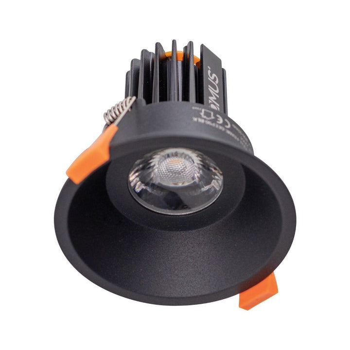 CELL-9-5CCT-D90 - 9W LED 5-CCT Switchable Dimmable D90 Fixed Deepset Downlight - Black