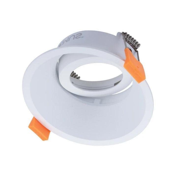 CELL-DT90 - Deepset Tiltable DT90 Downlight Frame To Suit CELL Downlight Module Series - White