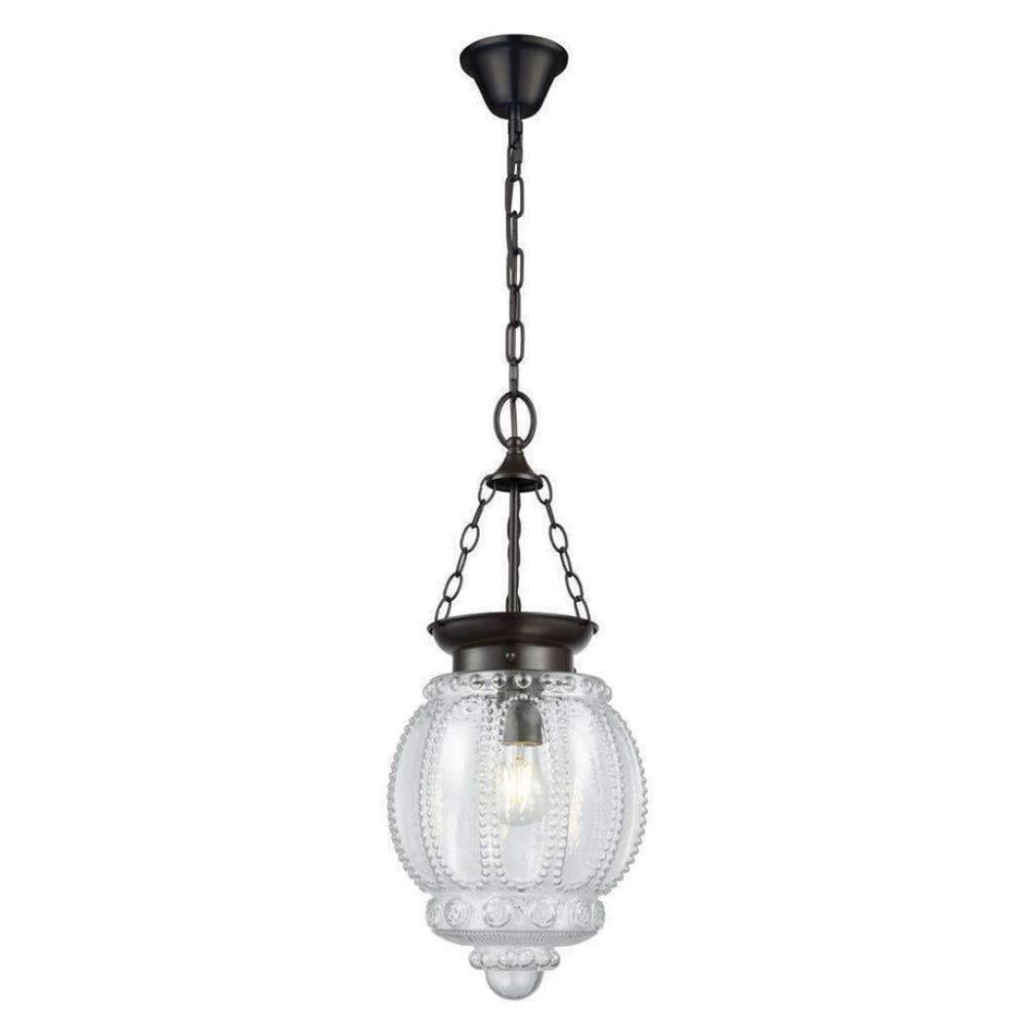 CHELSEA - 1 Light Lantern Pendant - Clear