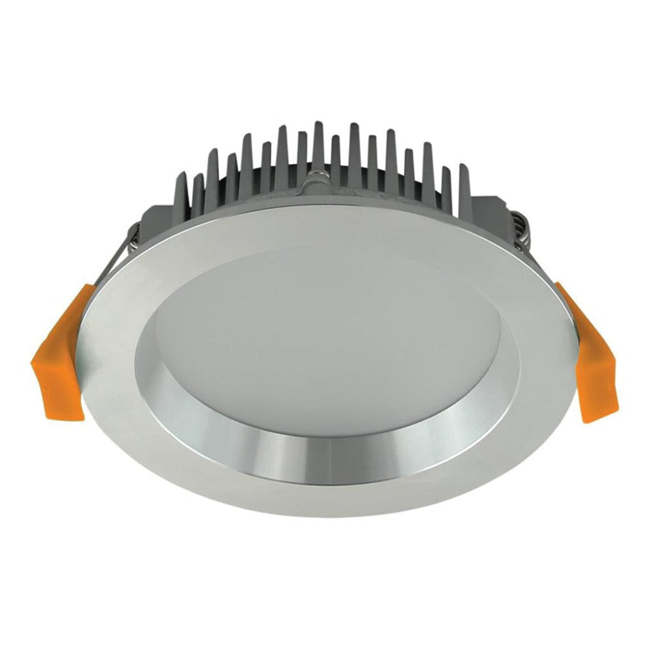 DECO-13-DALI - DALI Dimmable 13W LED Round/Square Deep Face Downlight IP44 - Brushed Aluminium