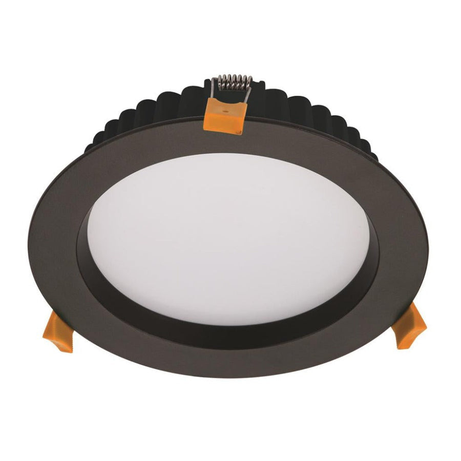 DECO-20-DALI - DALI Dimmable 20W LED Tri-Colour Round Deep Face Downlight IP44 - Black
