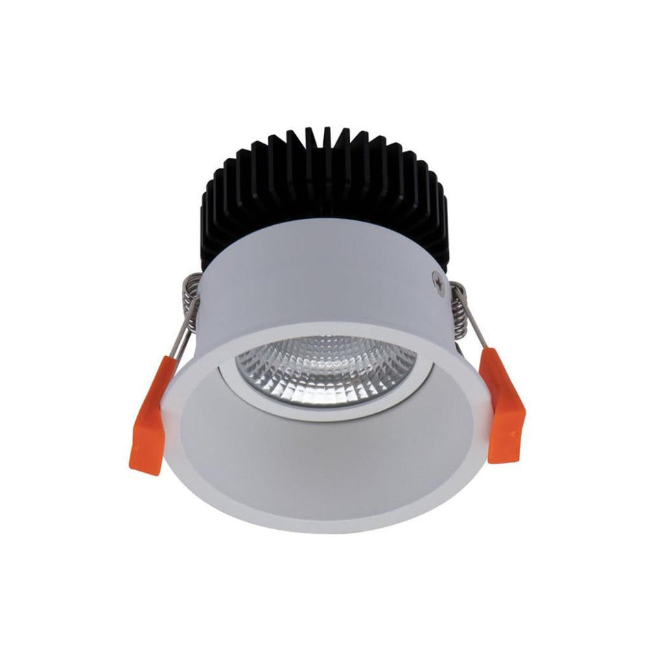 DEEP-10-TRIO-DALI - 10W LED Tri-Colour DALI Dimmable Deepset Tiltable Downlight IP44 - White