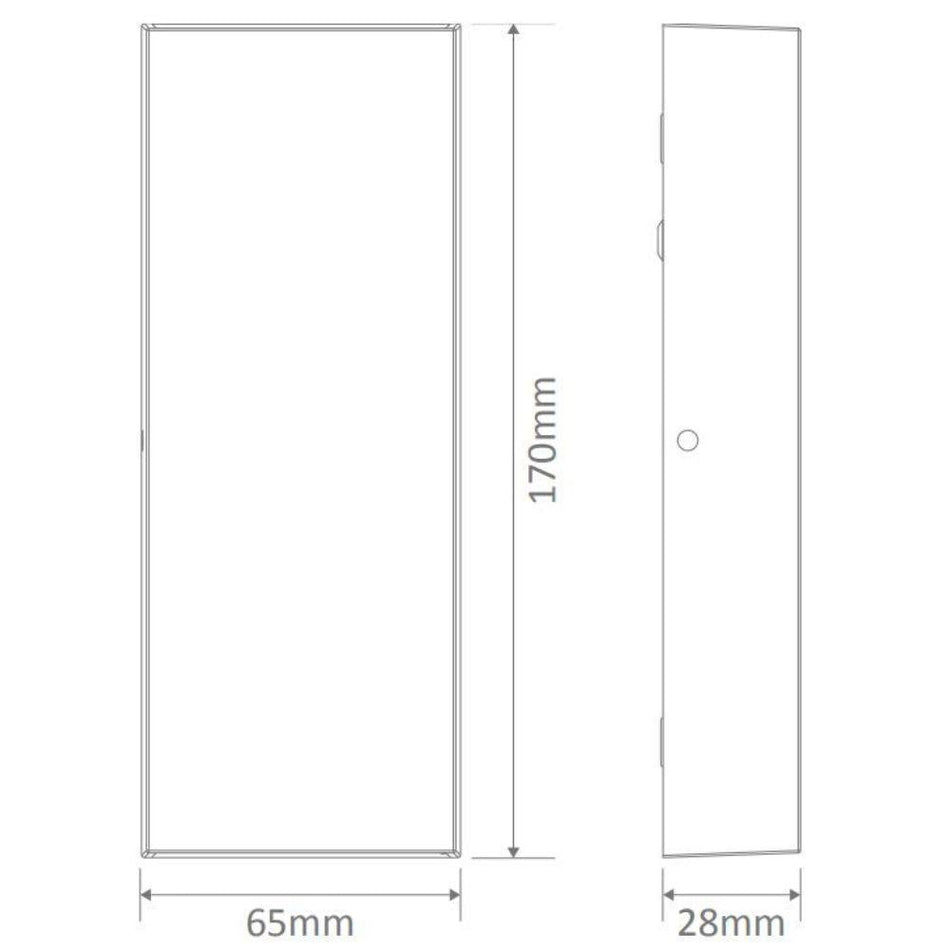EDGE-8 - 8W LED Modern Exterior Up/Down Wall Light IP65 - White