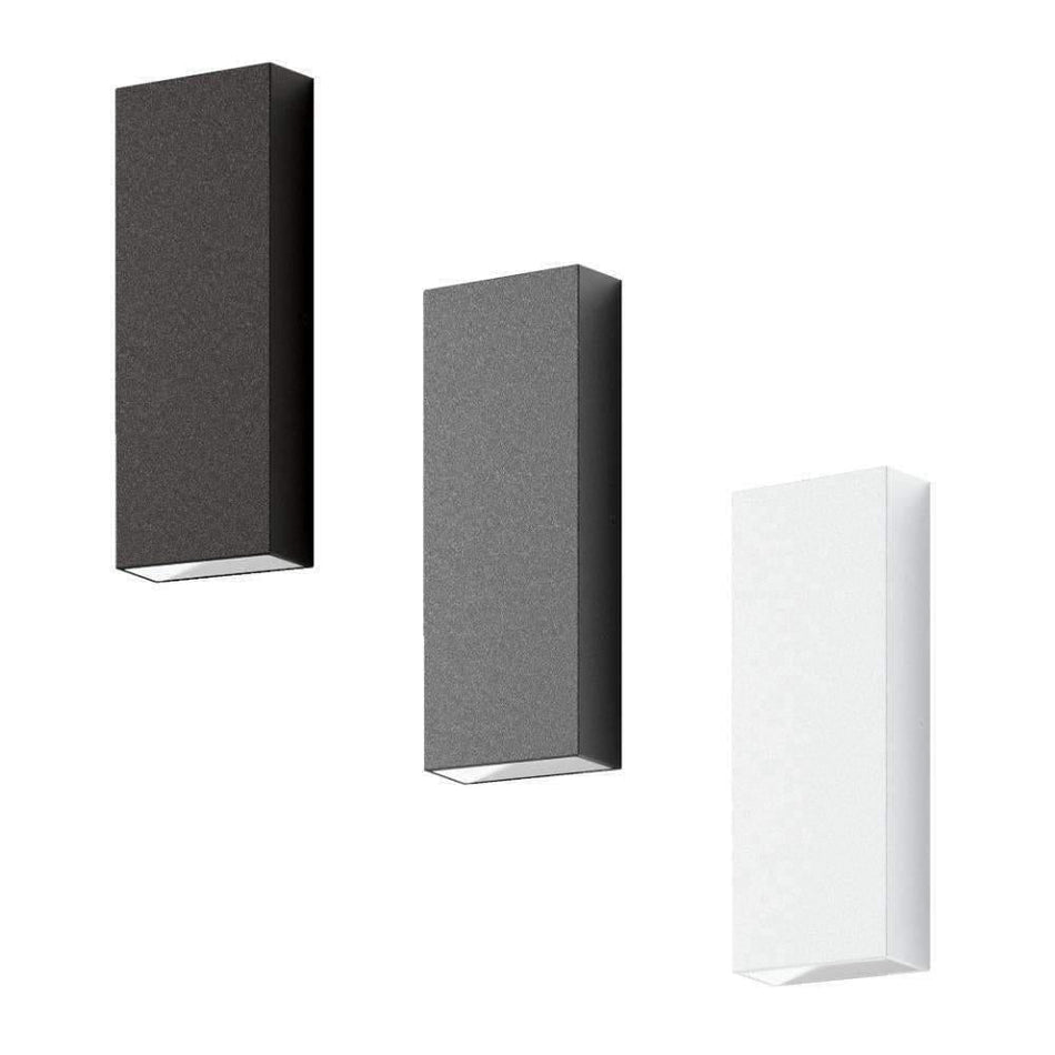 EDGE-8 - 8W LED Modern Exterior Up/Down Wall Light IP65 - Dark Grey