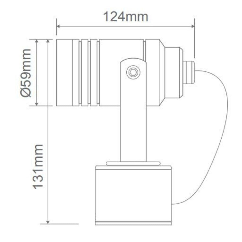 ELITE - GU10 LED Exterior Wall Spot Light IP54