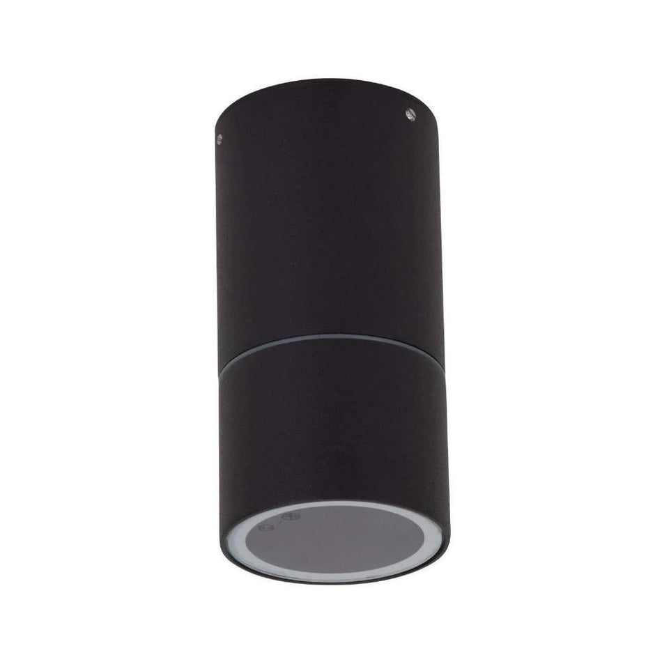 ELITE-SM - GU10 Exterior Surface Mount LED Downlight Ceiling Light IP54 - Black