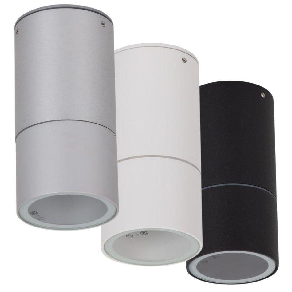 ELITE-SM - GU10 Exterior Surface Mount LED Downlight Ceiling Light IP54 - Anodised Aluminium