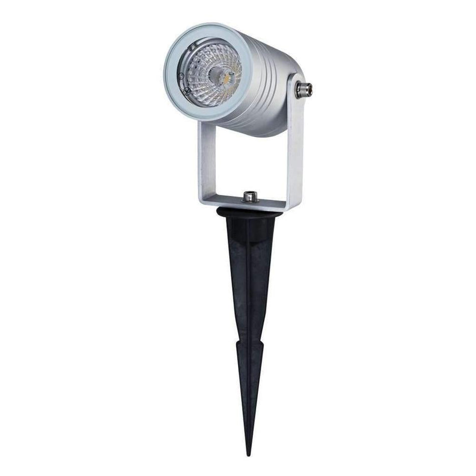 ELITE-SPIKE - MR16 12V DC Exterior LED Garden Spike Light IP65 - DRIVER REQUIRED - Anodised Aluminium