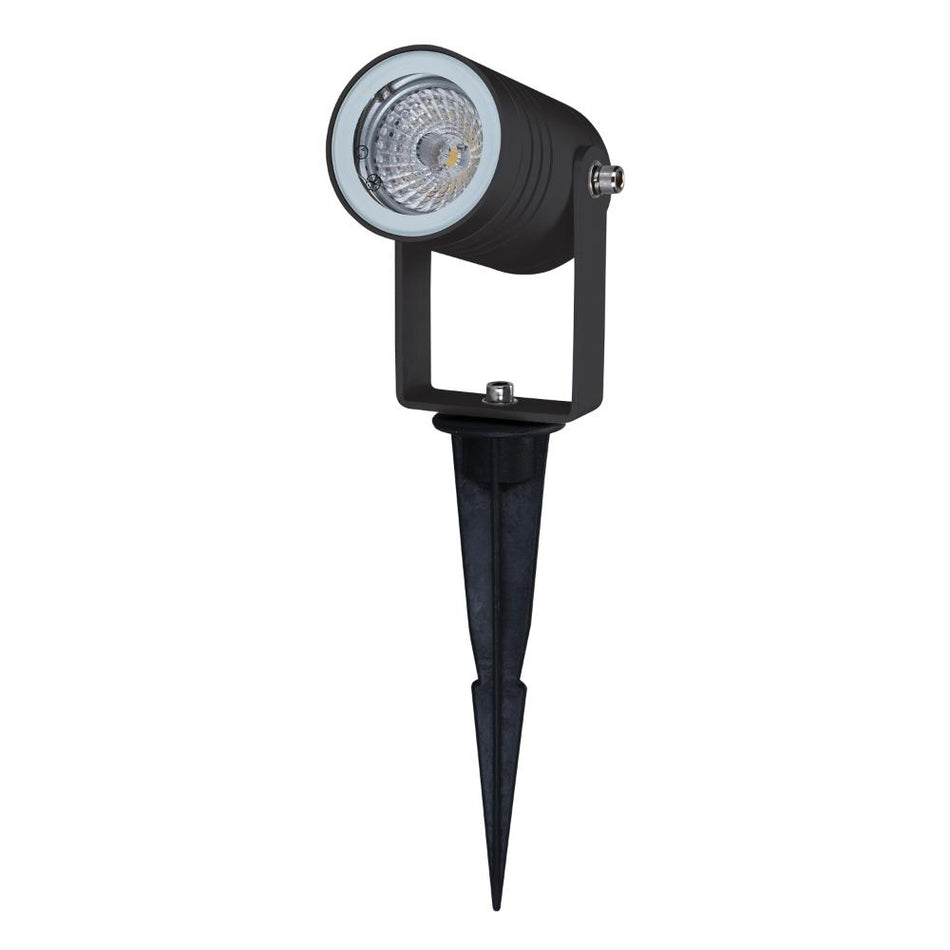 ELITE-SPIKE - MR16 12V DC Exterior LED Garden Spike Light IP65 - DRIVER REQUIRED - Black