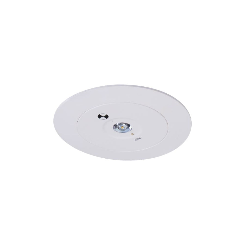 EVAC-D40-REC - 1.8W LED D40 Non-Maintained Recessed Emergency Light White