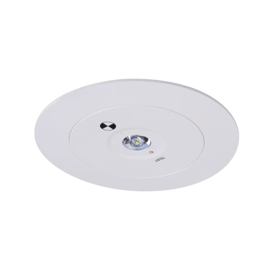 EVAC-D63-REC - 3.5W LED D63 Non-Maintained Recessed Emergency Light - White