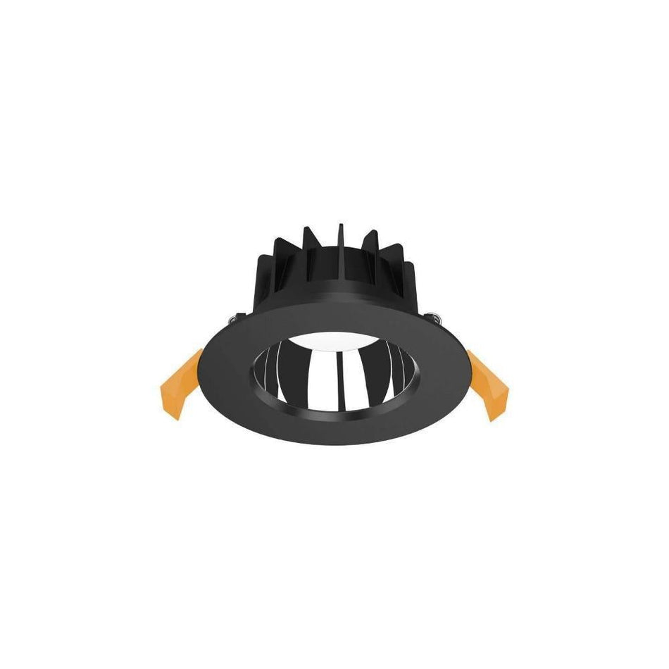EXPO - 10W/25W/35W LED Tri-Colour Dimmable Low Glare Polished Reflector Deepset Downlight IP44 - Black