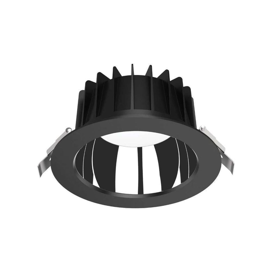 EXPO - 10W/25W/35W LED Tri-Colour Dimmable Low Glare Polished Reflector Deepset Downlight IP44 - Black