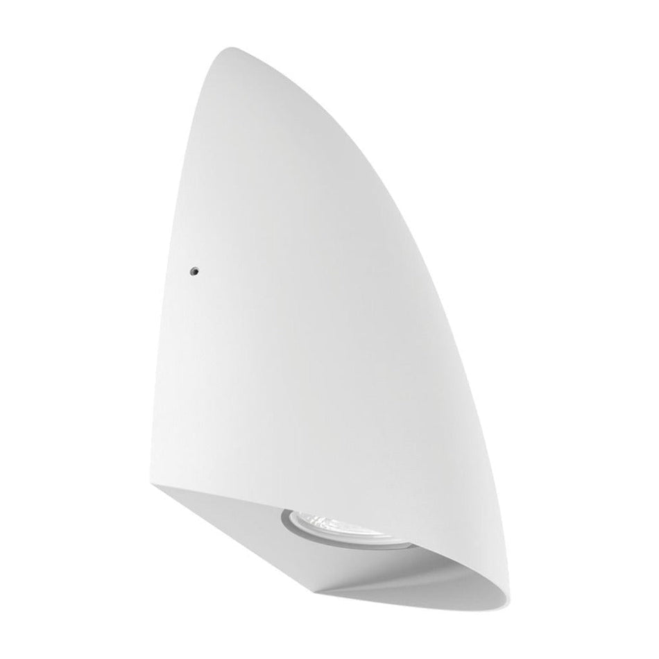 FINN-8 - 8W LED Tri-Colour Dimmable Modern Exterior Flush Wall Light IP65 - White