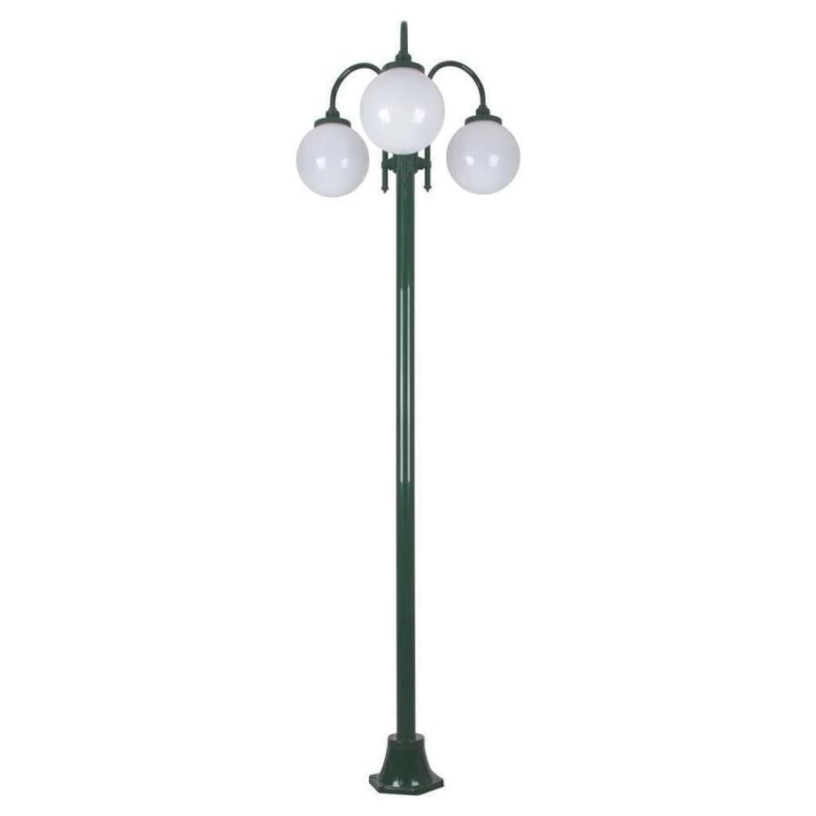 GT-1003 Lisbon - Triple Sphere Curved Arms Plain Post - Green