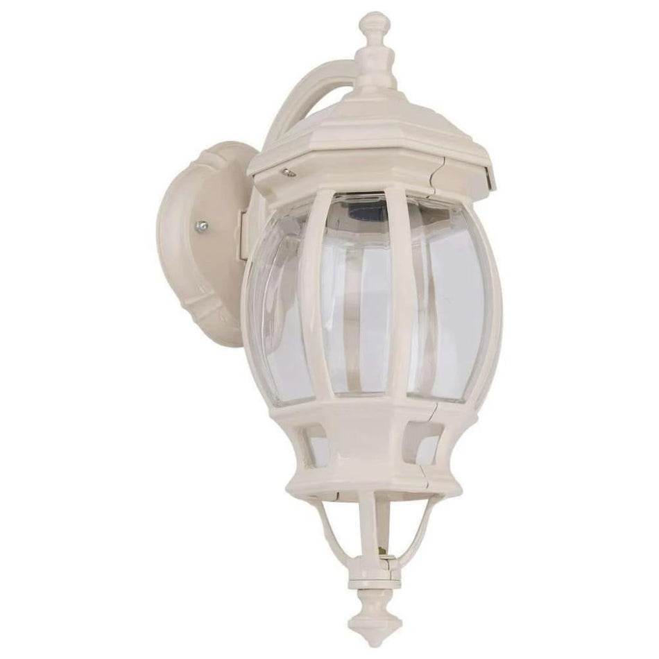 GT-1032 Vienna Curved Arm Downward Wall Light - Powder Coated Finish / B22 - Beige