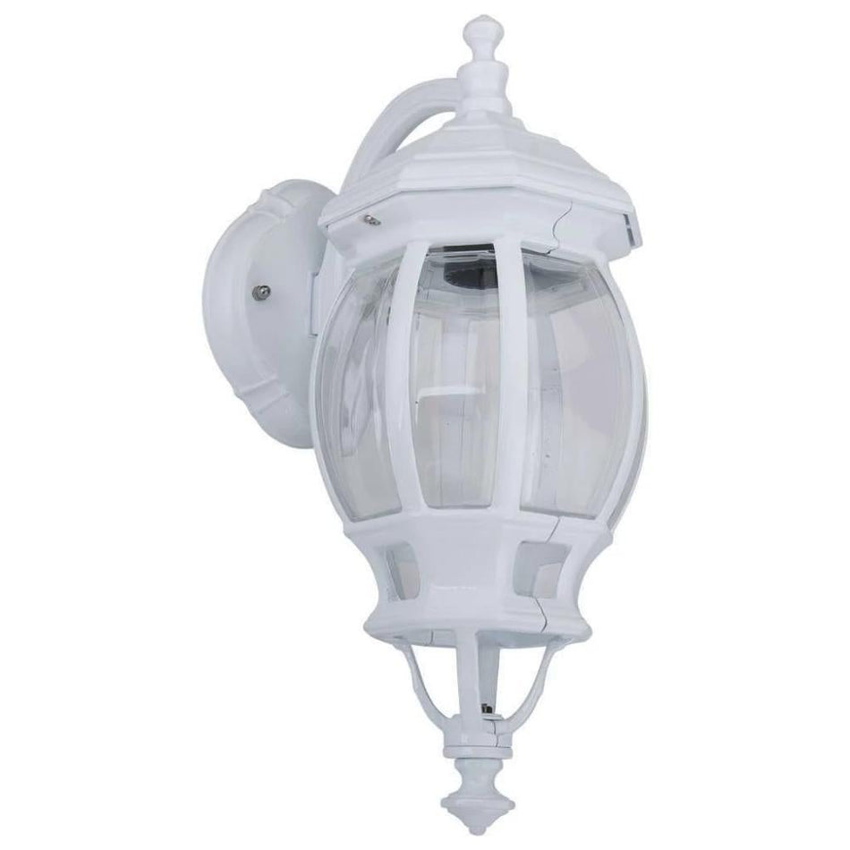 GT-1032 Vienna Curved Arm Downward Wall Light - Powder Coated Finish / B22 - White