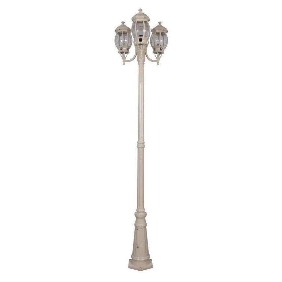 GT-1045 Vienna - Three Head Curved Arm Tall Post - Beige