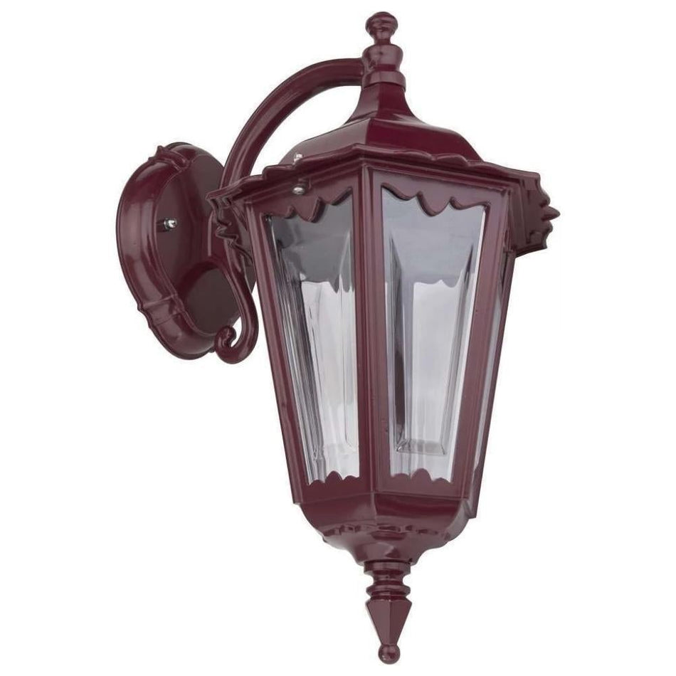 GT-1074 Chester Downward Wall Light - Powder Coated Finish / B22 - Burgundy