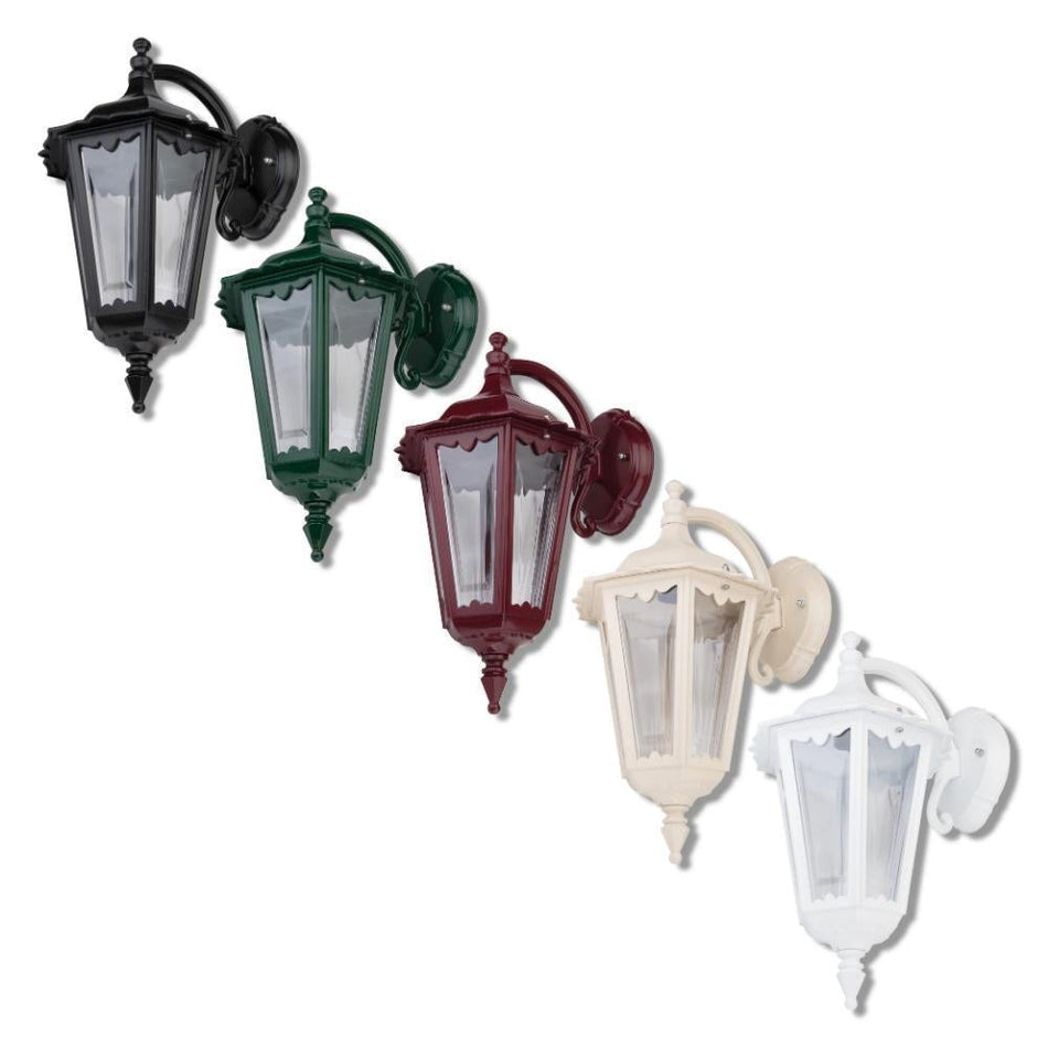 GT-1074 Chester Downward Wall Light - Powder Coated Finish / B22 - Black