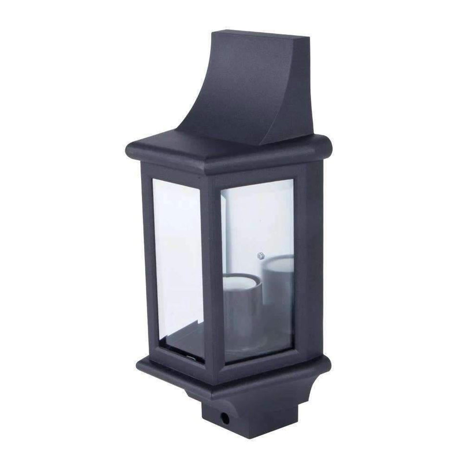 GT-125 OSLO - Half Exterior Flush Wall Bracket Light IP43 - Black