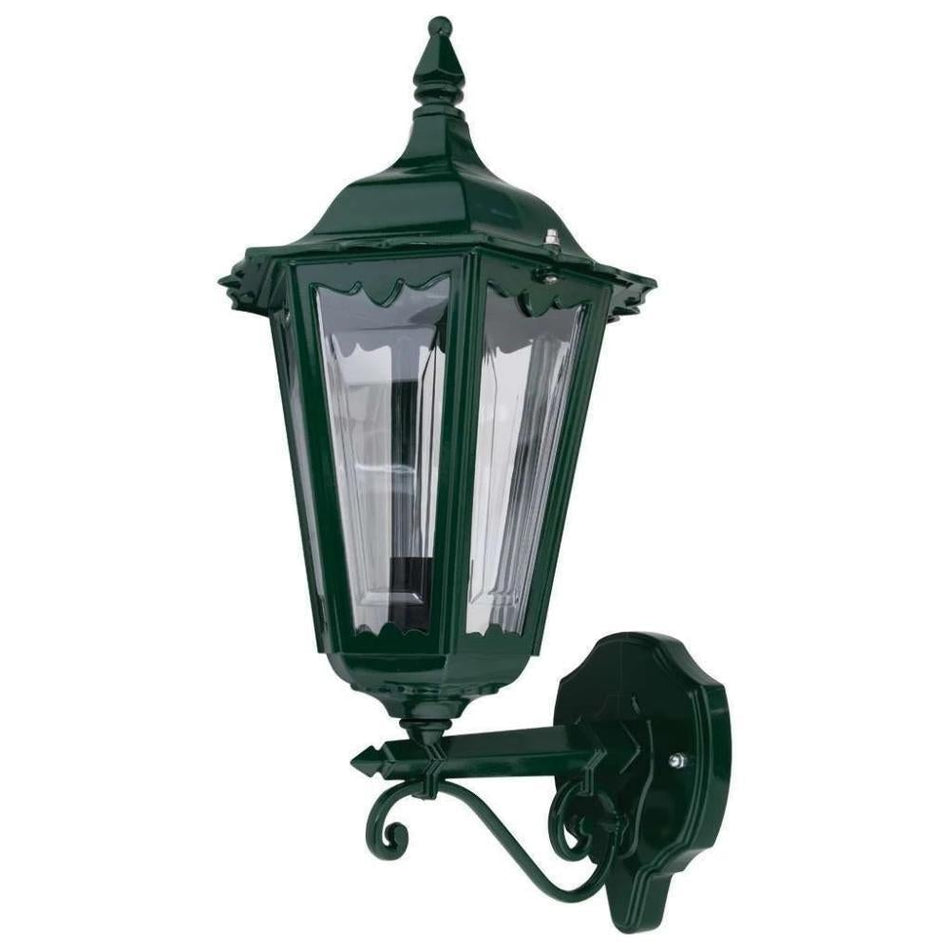 GT-131 Chester Upward Wall Light - Powder Coated Finish / B22 - Green