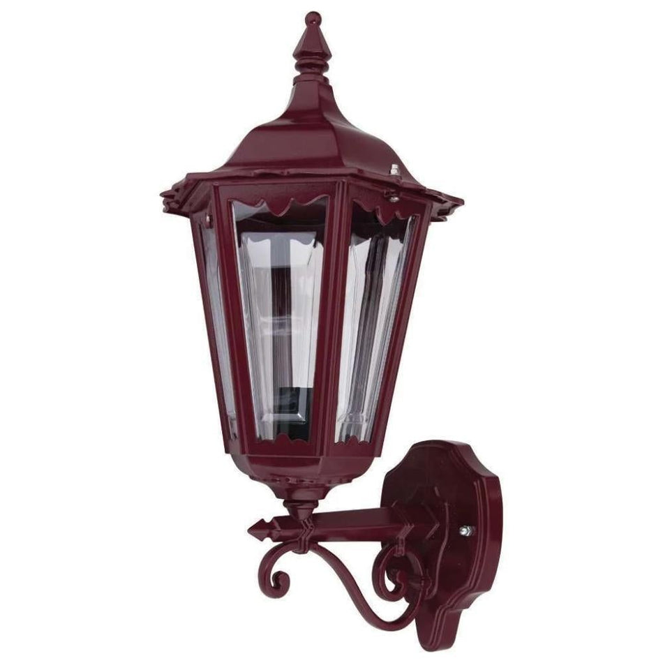 GT-131 Chester Upward Wall Light - Powder Coated Finish / B22 - Burgundy