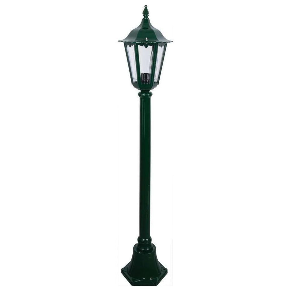 GT-134 Chester Single Head Short Post Light - Powder Coated Finish / B22 - Green