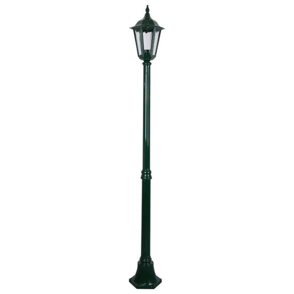 GT-136 Chester 1 Light Short Post Light - Powder Coated Finish / B22 - Green