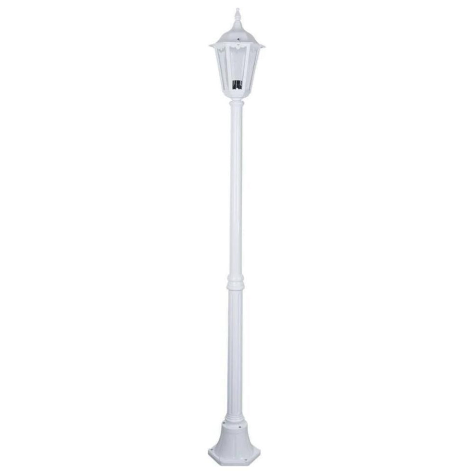 GT-136 Chester 1 Light Short Post Light - Powder Coated Finish / B22 - White