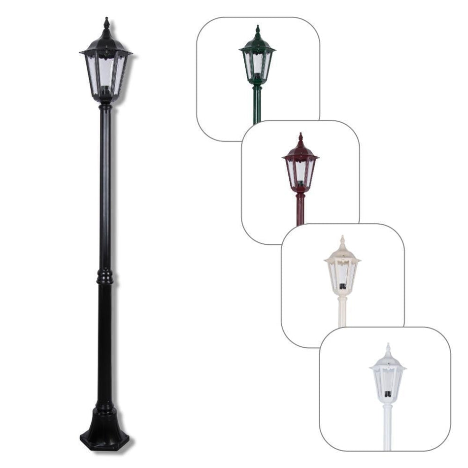 GT-136 Chester 1 Light Short Post Light - Powder Coated Finish / B22 - Beige