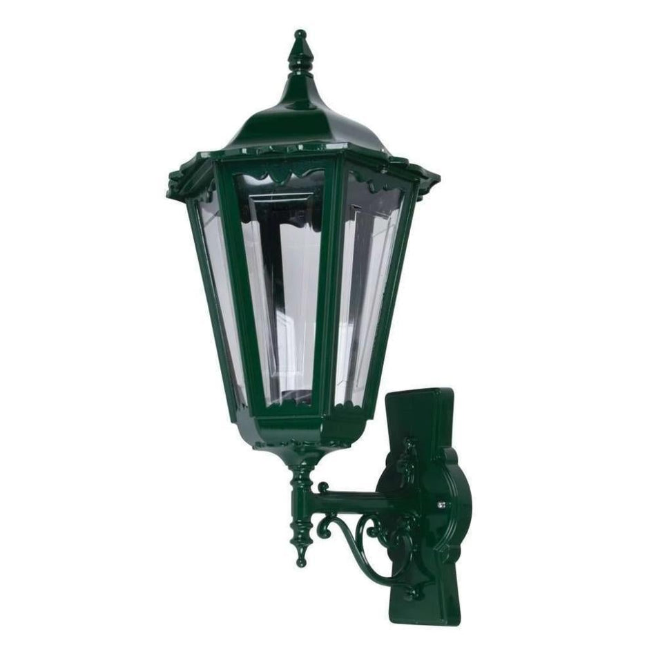 GT-161 Chester Large Upward Wall Light - Powder Coated Finish / B22 - Green